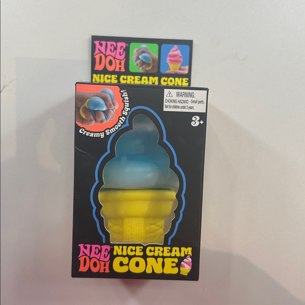 Nice Cream Cone Kids Toy - Blue & Yellow